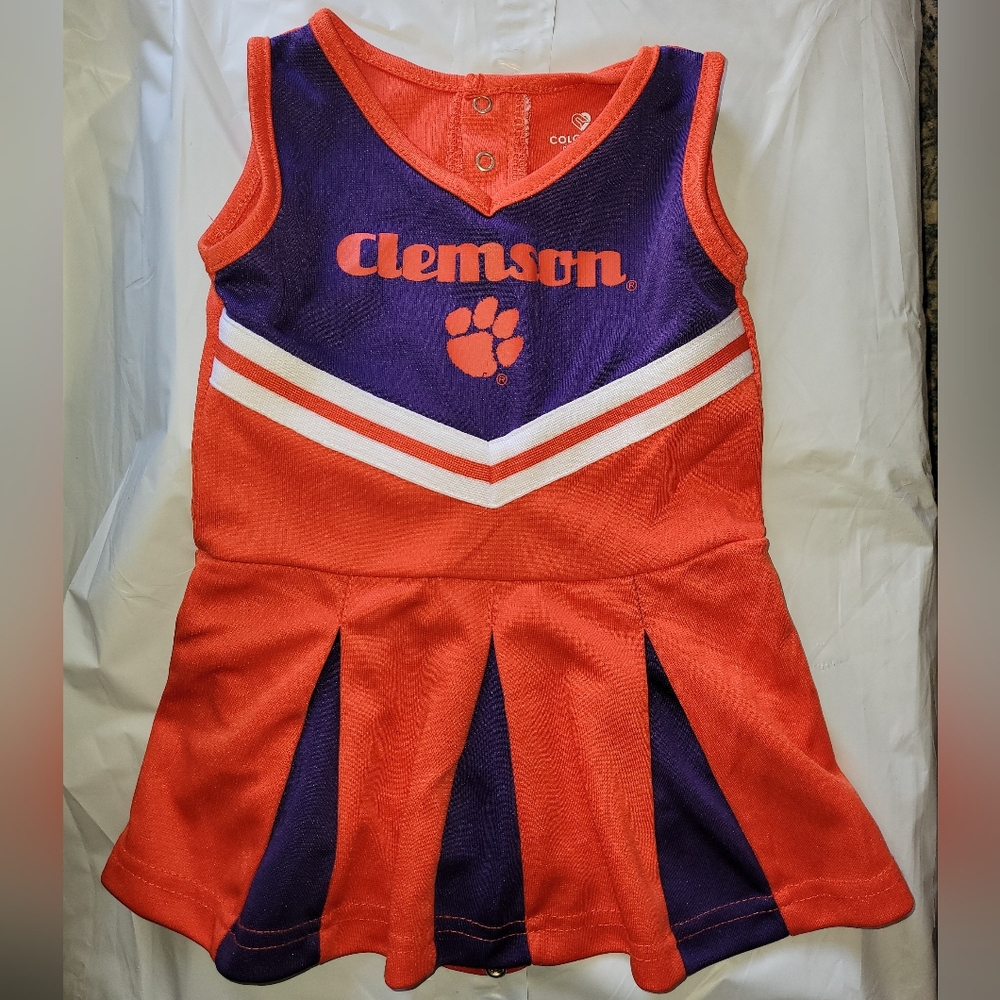 CLEMSON TIGERS INFANT 6-12 MONTHS CHEER DRESS